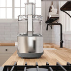 GE 550-Watt 12-Cup Food Processor with Accessories and Stainless Steel Blades, Stainless Steel