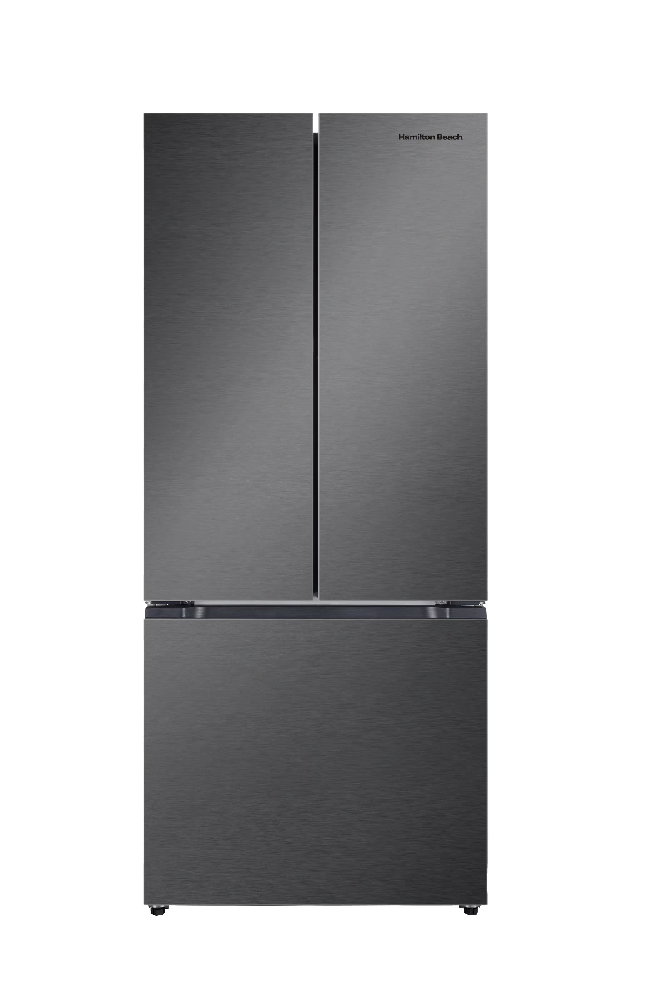 Hamilton Beach, 16.6 Cu. Ft. French Door Refrigerator, Black Stainless