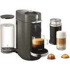 Nespresso VertuoPlus Deluxe Coffee and Espresso Maker by De'Longhi with Aeroccino, Black