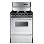 24" Wide Gas Range, Open Burners
