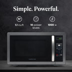 Farberware 1.1 Cu. Ft. 1000-Watt Compact Microwave Oven, Black