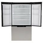 Norcold LED Temperature Controls Stainless Steel Black Frame Refrigerator