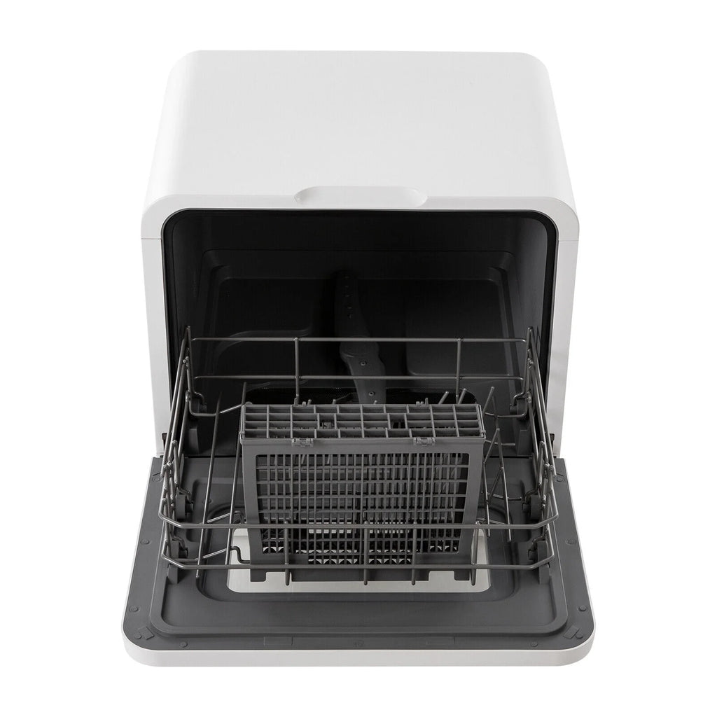 TFCFL Portable Compact Dish Washing Machine Countertop Mini Dishwasher with Water Tank Leak-Proof Air Dry