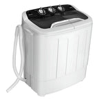 Kadyn Washer, Laundry Washing Machine,8 Lbs Compact Mini Twin Tub Washing Spiner Machine for Home and Apartment