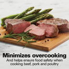 Hamilton Beach 6 Qt Programmable Slow Cooker with Temperature Probe, Stoneware Crock with Removable Pot, Stainless Steel