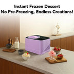 Whynter 0.8 Quart Compact Automatic Ice Cream Maker with Stainless Steel Bowl, Lilac Haze ICM-080-LH