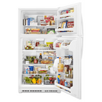 Whirlpool WRT311FZDW 20.5 Cu. Ft. White Top Freezer Refrigerator