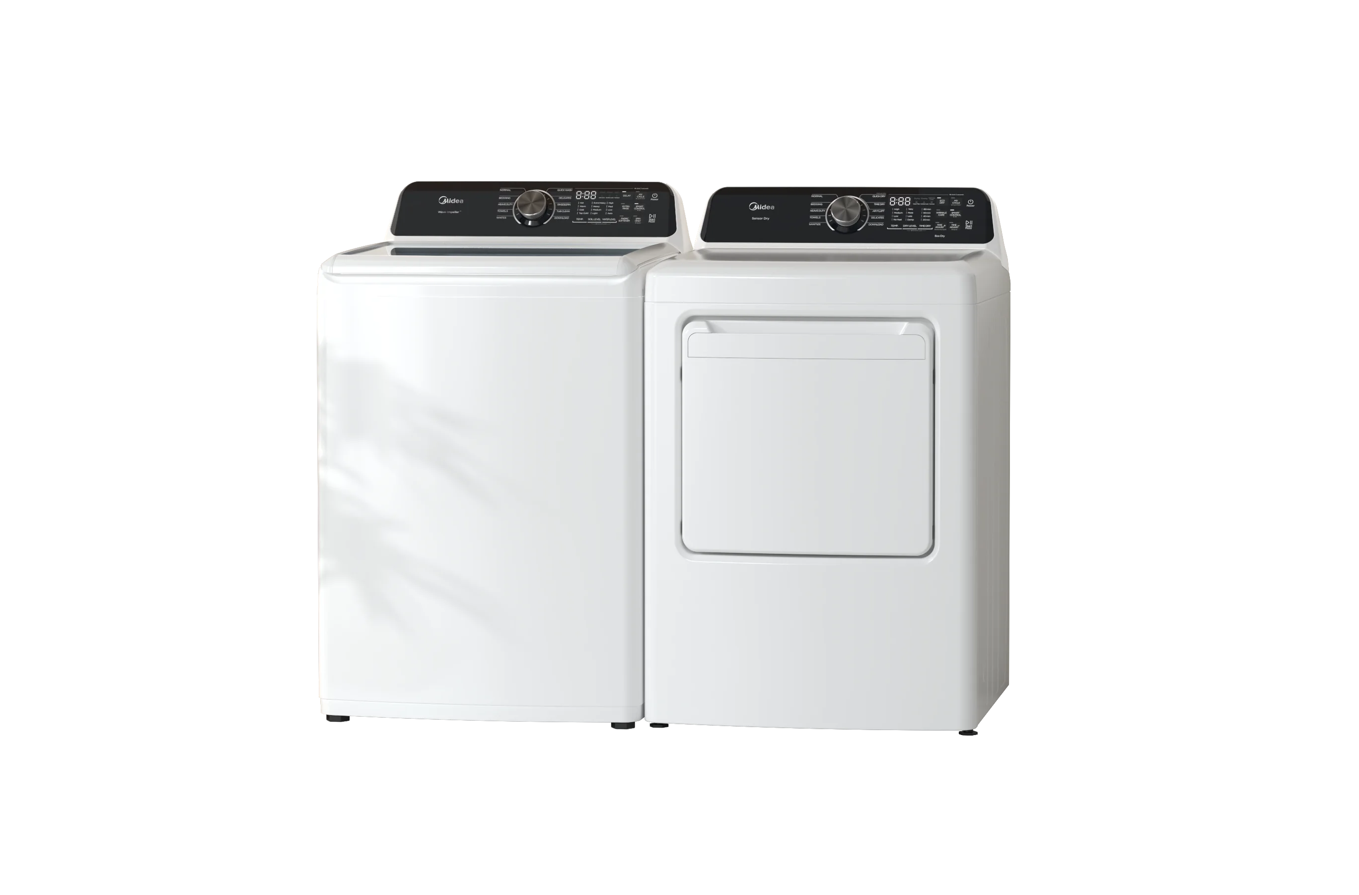 MIDEA Smart 7.0 Cu Ft. Gas Dryer, White