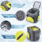 Paffenery 15 Quarts Car Cooler Plug in, 16L Small Electric Cooler, 12V Mini Car Fridge Portable Refrigerator for Camping