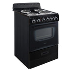 Avanti 24 Inch 2.6 cu ft Double Oven Electric Range in Black