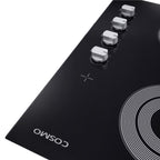 24 in. Electric Ceramic Glass Cooktop with 4 Elements Dual Zone Element