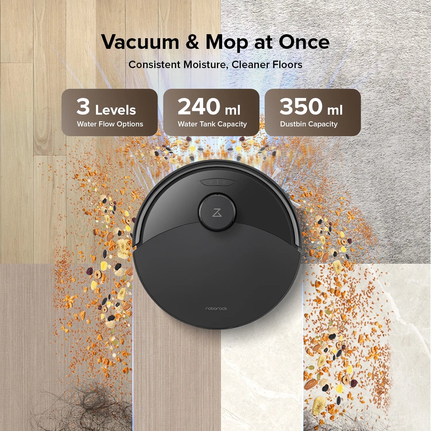 (Upgraded from Q5 Pro)Roborock Q10 X5 Robot Vacuum and Mop, Self-Emptying, Hands-Free Cleaning for up to 7 Weeks, 10,000Pa Suction, Obstacle Avoidance, LiDAR Navigation, No-Go Zones