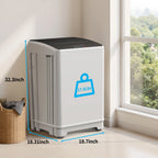 TABU Washer and Dryer Set, 19LBS Fully Automatic Washing Machine & 8.8LBS Clothes Dryer (White&White)