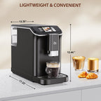 Soonbuy Fully Automatic Espresso Machine 20 Bar, With Milk Frother Steam Wand,Gold