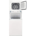 Frigidaire FLCG7522AW 27" Gas Laundry Center with 3.9 cu. ft. Washer Capacity, 5.6 cu. ft. Dry Capacity, 10 Wash Cycles, 10 Dry Cycles, in White