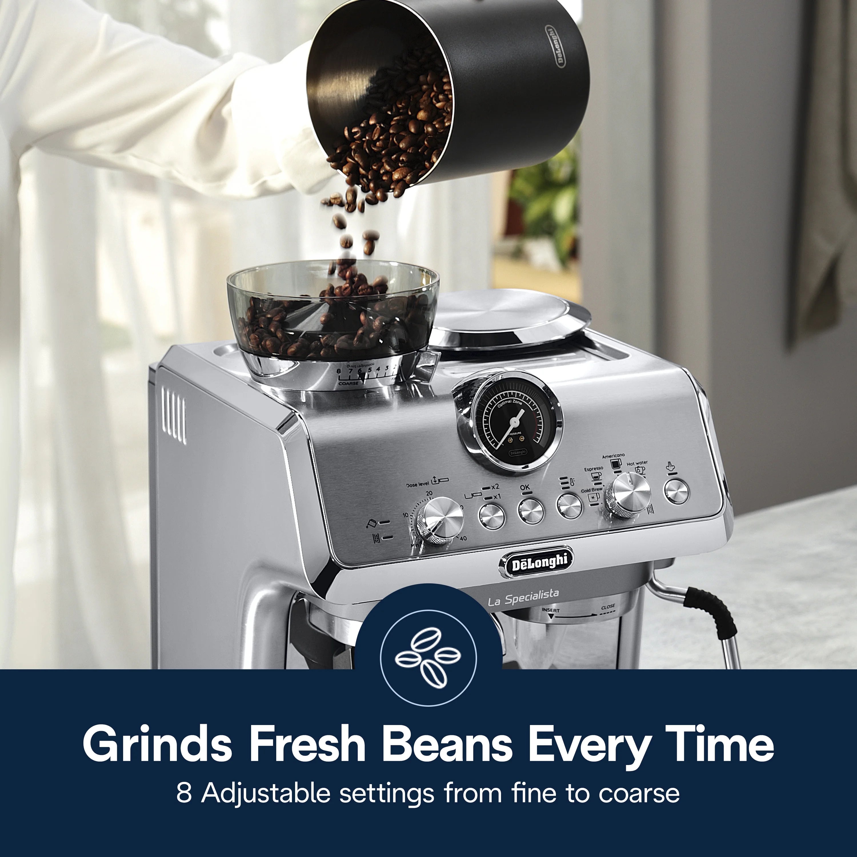 De'Longhi EC9255M La Specialista Arte Pump Espresso Machine, Metal