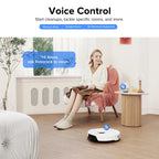 Roborock? S8 Robot Vacuum Cleaner and Sonic Mopping with DuoRoller? Brush, 6000 Pa, and Obstacle Avoidance