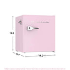 Frigidaire 1.6 Cu ft. Retro Compact Refrigerator with Side Bottle Opener, Coral