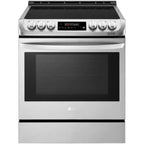 LG LSE4616ST - Range - built-in - niche - width: 30 in - depth: 25 in - height: 36 in - with self-cleaning - stainless steel