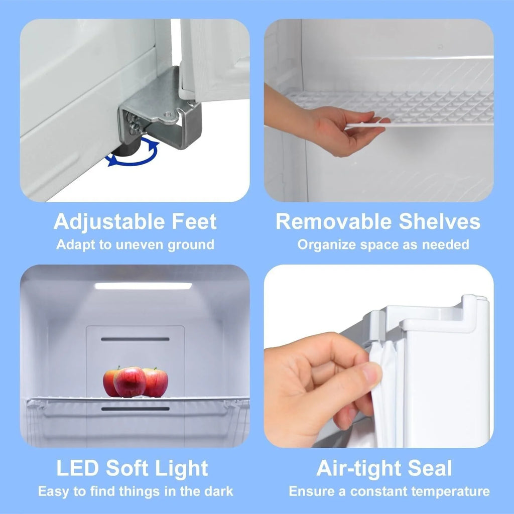 Smeta 13.8 Cuft Dual Mode Digital Control Convertible Uprigh Freezer/Refrigerator