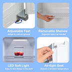 Smeta 13.8 Cuft Dual Mode Digital Control Convertible Uprigh Freezer/Refrigerator