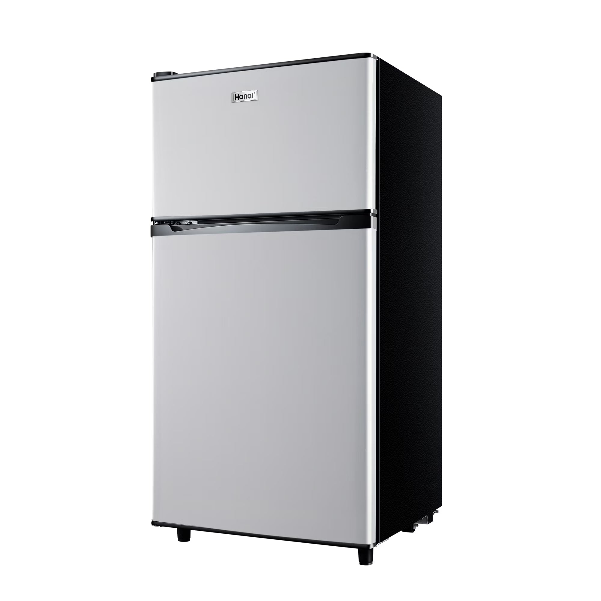 2 Door Mini Fridge with Freezer,3.5Cu.ft Small Freezer,7 Adjustable Thermostat,Blue,New