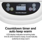 Hamilton Beach 2 lb Bread Maker Machine, Artisan Dough Bread Maker with 14 Settings, Black & Stainless Steel