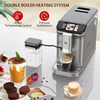 Soonbuy Fully Automatic Espresso Machine 20 Bar, With Milk Frother Steam Wand,Gold