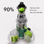 SIFENE 200W Cold Press Juicer Machine for Fruits and Vegetables, Masticating Juice Maker with 83mm Wide Chute, High Yield, Easy Clean, Gray