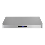 Streamline 30 in. Montecreto Ductless Undermount 406 CFM Range Hood in Brushed Stainless Steel with Baffle Filters, Touchpad Control, LED Lights