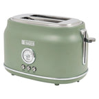 Haden Dorset 2 Slice Wide Slot Stainless Steel Toaster, Cedar Green/Chrome