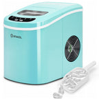 Costway Silver Portable Compact Electric Ice Maker Machine Mini Cube 26lb/Day