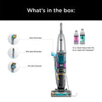 Shark CarpetXpert 2-in-1 Upright Deep Carpet Corded Vacuum, with HairPro StainStriker Technology, Built-in Spot & Stain Eliminator, with 12oz Deep Clean Pro and 16oz Oxy Multiplier, EX300 Gray