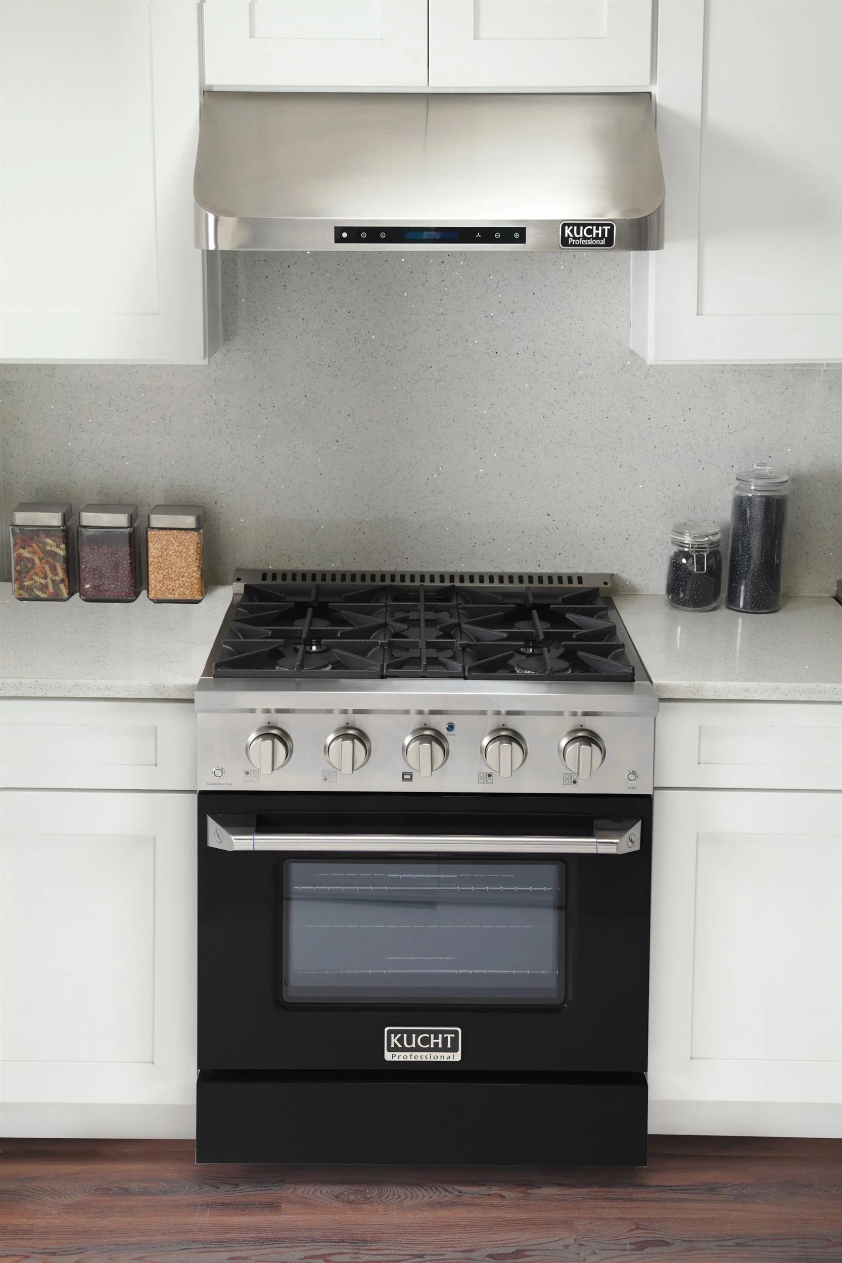 Professional 30-in Natural Gas Range in Black with True Simmer Burners