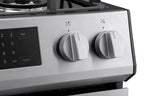 Kenmore 22-76853 5.6 cu. ft. Front-Control 5 Burner True Convection Gas Range with Oven, Large Window, Three Oven Racks, Dishwasher Safe Cast Iron Grates