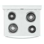 WHIRLPOOL WFC315S0JW 30" freestanding coil electric range