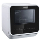 Farberware Portable Dishwasher with Built-In Water Tank with Baby Care and Fruit Wash Settings in White w/ 6-Place Setting Capacity, FDW05ASBWHA