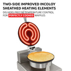 Nonstick Electric Egg Biscuit Roll Maker Machine Bake Machine Baker Pastry Making Baking Tools Electric Egg Roll Ice Cream Cone Maker (Ice Cream (grid)