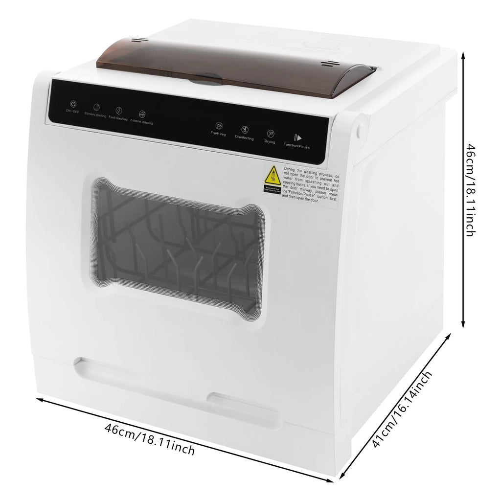 User-Friendly Dishwasher, Touchscreen Control with Visual Window, Top-Load Design with Sunken Handle, Easy for Elderly Users