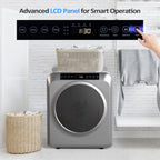 VINGLI Portable Clothes Dryer 3.5 Cu.Ft 1300W White Electric Tumble Dryer