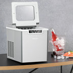 Costway Ice Maker Machine Countertop 26Lbs/24H Portable W/Scoop & Basket Silver