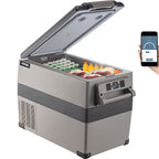 BENTISM 22L Portable Car Refrigerator, 23 Quart RV Fridge, 12/24V DC & 110-240V AC Vehicle Car Truck Boat Mini Electric Cooler for Driving Travel Fishing Outdoor and Home Use