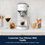 De'Longhi Dedica Duo Espresso Machine, Compact Size with Built in Frother for Latte Art, Brew Espresso, Cold Brew, Lattes & More, Stainless Steel