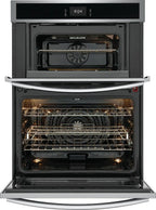 Frigidaire Gallery GCWM3067AD 30 inch Black Stainless Wall Oven and Microwave Combination