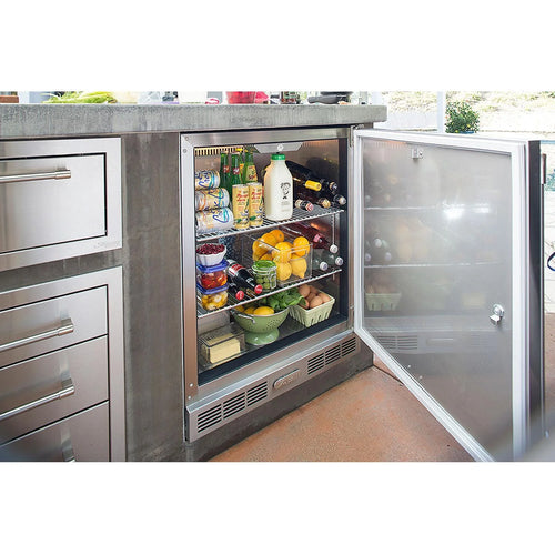 Alfresco 28-Inch 7.2 Cu. Ft. Outdoor Rated Compact Refrigerator & Kegerator - URS-1XE