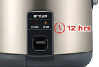 Tiger JNP-S10U-HU 5.5-Cup (Uncooked) Rice Cooker and Warmer, Stainless Steel Gray