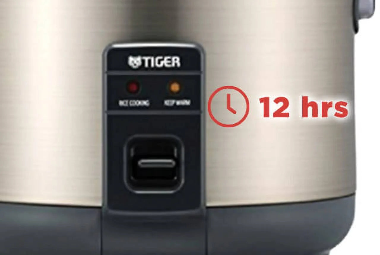 Tiger JNP-S10U-HU 5.5-Cup (Uncooked) Rice Cooker and Warmer, Stainless Steel Gray