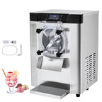 KFFKFF Commercial Hard Serve Ice Cream Machine Maker with a Yield of 12 Liters per Hour for Single Flavor