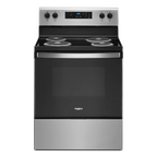 WHIRLPOOL WFC150M0JW 30" freestanding coil electric range