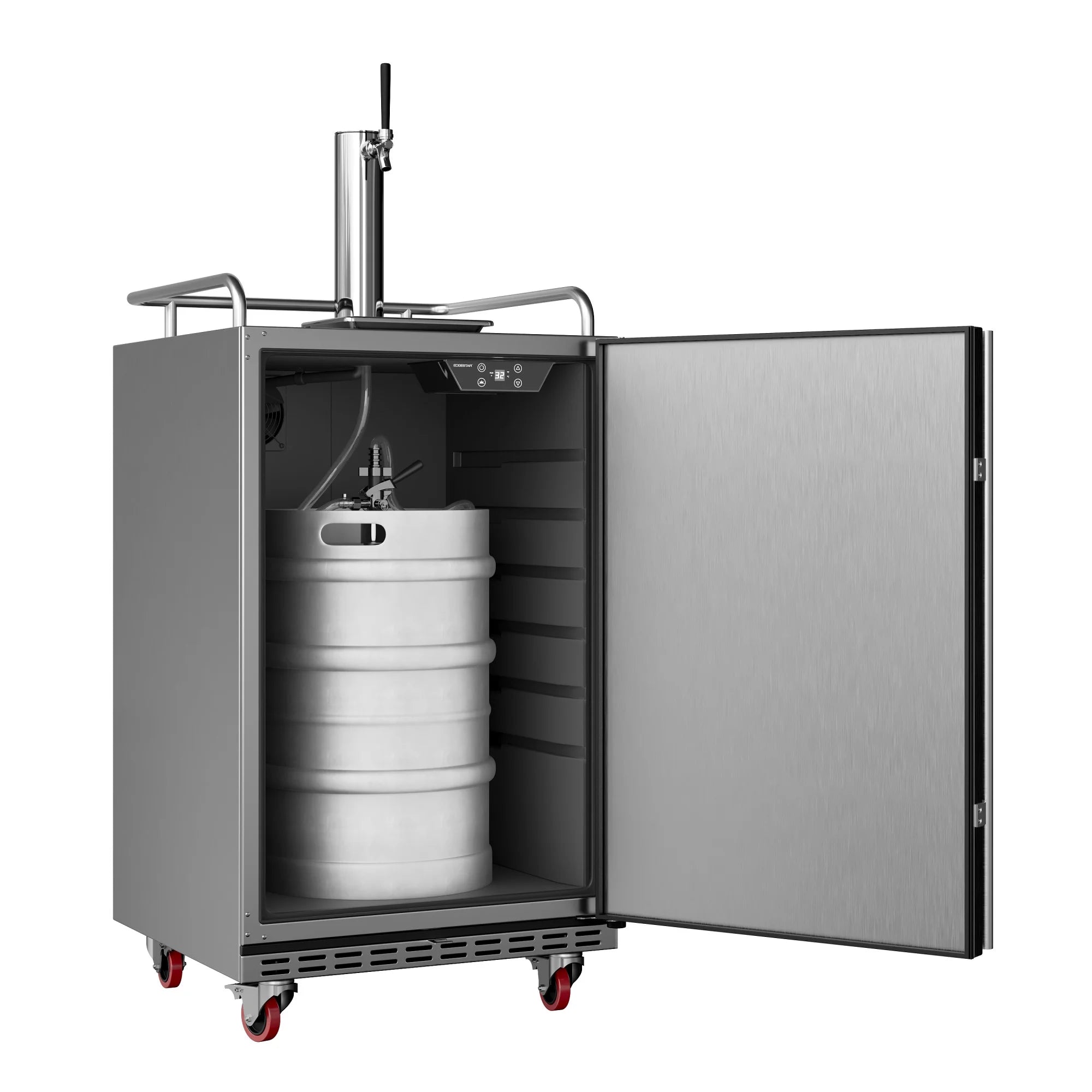 Edgestar Br7001od 24" Wide Outdoor Kegerator Conversion Refrigerator - Stainless Steel